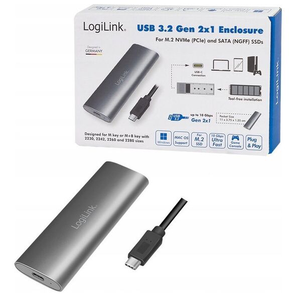 Logilink Obudowa Dysków Sata Ua0389, Usb-C