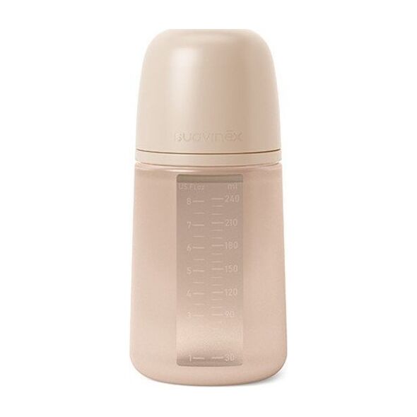 308072-BUTELKA SILIKONOWA 240ML/SX PRO    ŚREDNI PRZEPŁYW/CIELISTA/NEW ALL SILICONE