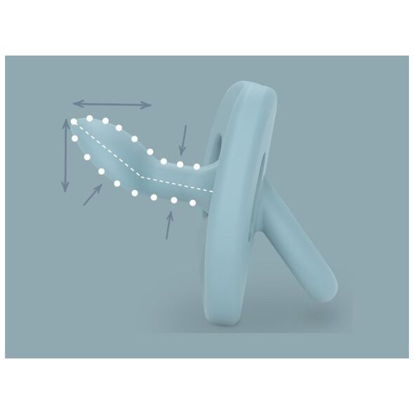 308078-SMOCZEK 100% SILIKONOWY            ANATOMICZNY SX PRO/6-18M/ZIELONY/NEW ALL SILICONE