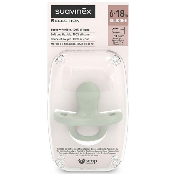 308090-SMOCZEK 100% SILIKONOWY            FIZJOLOGICZNY SX PRO/6-18M/ZIELONY/NEW ALL SILICONE