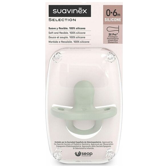 308096-SMOCZEK 100% SILIKONOWY            FIZJOLOGICZNY SX PRO/0-6M/ZIELONY/NEW ALL SILICONE