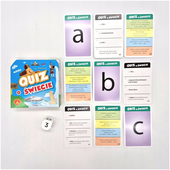 Quiz O świecie kieszonkowa gra edukacyjna 28706