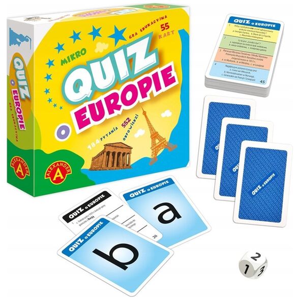 Quiz O europie kieszonkowa gra edukacyjna 28652