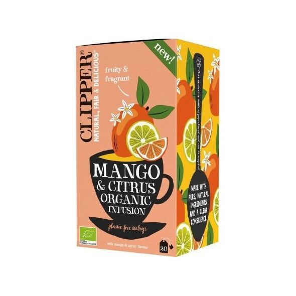 Clipper Clipper - Mango & Citrus Organic Infusion - Herbata 20 Torebek