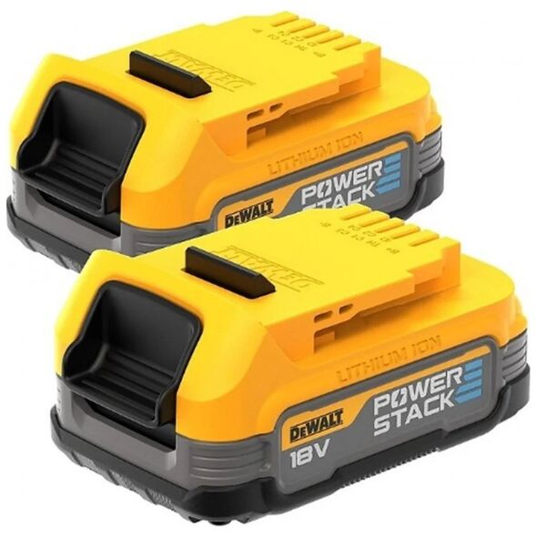 Dewalt ΣΕΤ 2 ΜΠΑΤΑΡΙΩΝ 18V 1,7AH POWERSTACK 14268025 1110003776266