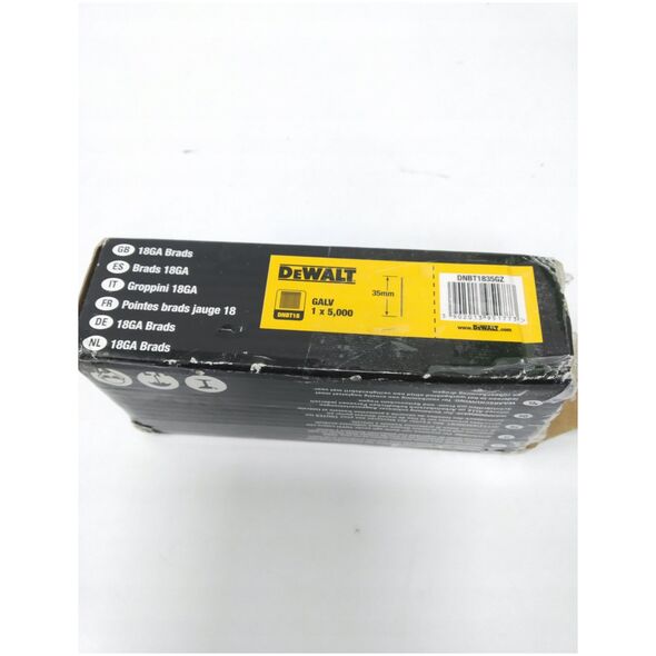 DEWALT NAILS 18GA 0deg 1.25x38mm GALVANIZED 5M for DC602, DC608, DPN1850PP