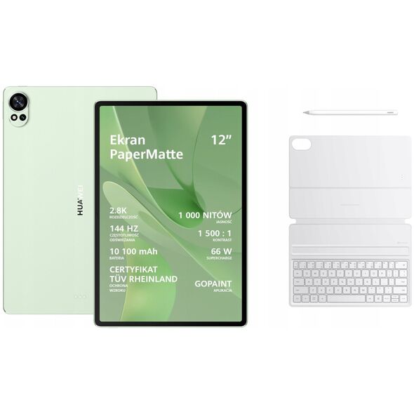 Huawei MatePad 12X 12/256GB PaperMatte WiFi zielony + klawiatura + rysik