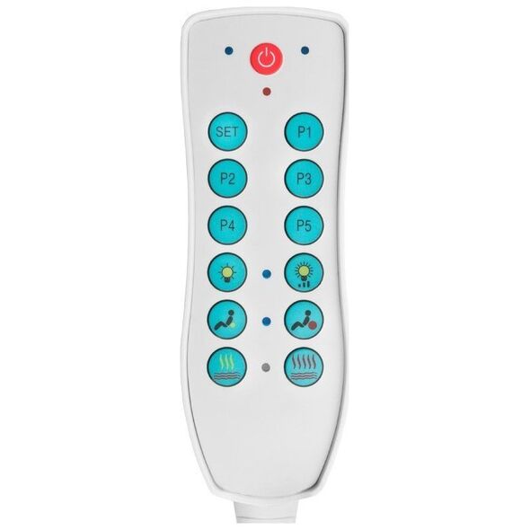 Azzurro SPA LEŻANKA KOSMETYCZNA AZZURRO KRYSTAL 370-3 4 SILN. BIAŁA PODGRZEWANA