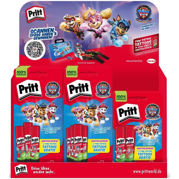 Pritt Pritt Klebestifte Display Paw Patrol 3x11g, 4x11g, 2x22g 13937789 4053172030845