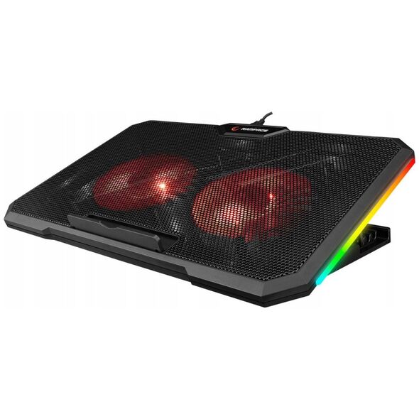 Rampage AD-RC12 GameZone Podstawka chłodząca pod laptop 5-17" RGB regulowana