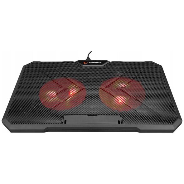 Rampage AD-RC12 GameZone Podstawka chłodząca pod laptop 5-17" RGB regulowana