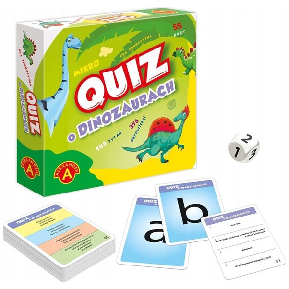 Quiz O dinozaurach kieszonkowa gra edukac.28683