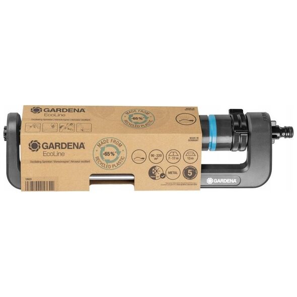 Gardena GARDENA EcoLine Square Sprinkler (black/turquoise, up to max. 220m?)