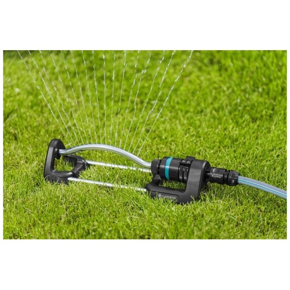 Gardena GARDENA EcoLine Square Sprinkler (black/turquoise, up to max. 220m?)