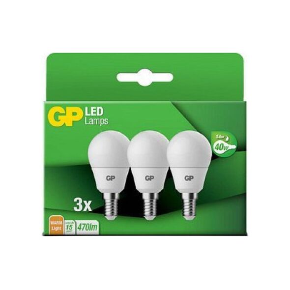 GP 1x3 GP Lighting A45 Mini Globe E14, 5,6W (40W) 470lm GP 087854
