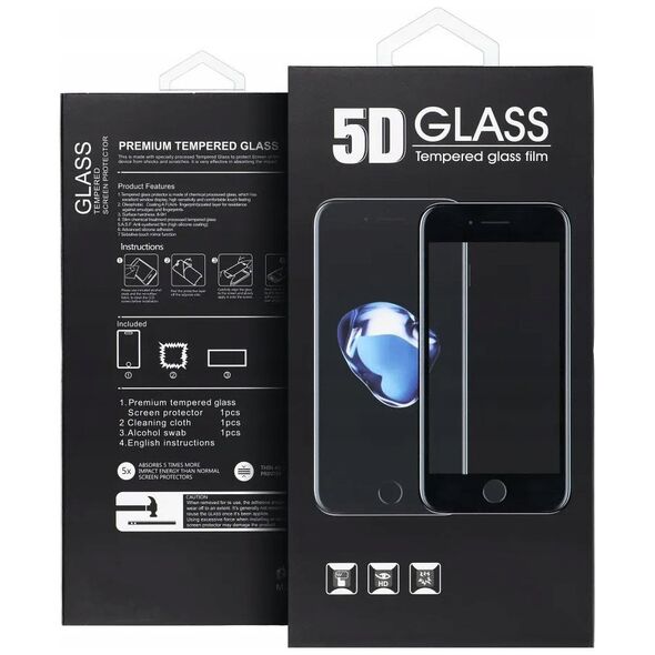 5D Full Glue Tempered Glass - do Samsung Galaxy A03 / A04 / A04e czarny