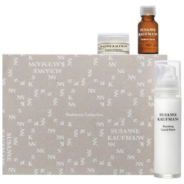 Σετ Susanne Kaufmann Radiance Collection Susanne Kaufmann: Μάσκες & Απολεπιστικά Προσώπου, Αντιγηραντικά, Χωρίς θειικά άλατα, Μάσκα Gel, Για Πρόσωπο, 50 ml + Μάσκες Προσώπου & Απολεπιστικά, Ένζυμο, Απολεπιστικό Καθαριστικό, 15 ml + Οροί Προσώπου, Υαλικά έ