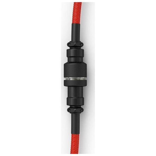 Glorious Glorious GMMK Coiled Cable Crimson Red, Spiralkabel, USB-C/USB-A - rot/schwarz