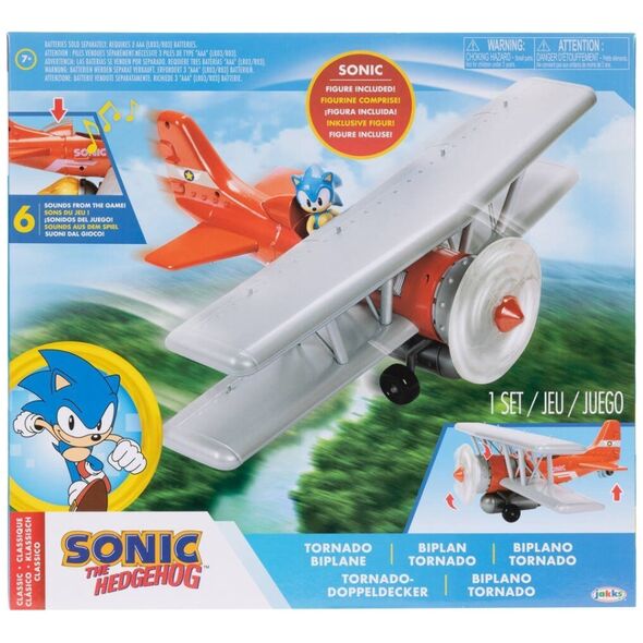 Αεροπλάνο Jakks SONIC Tornado Biplane με ηχητική φιγούρα 14234317 192995423282