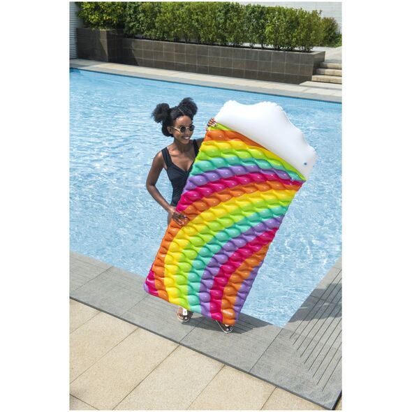 bestway Mata pływająca tęczowa 216x80cm B44107 47683