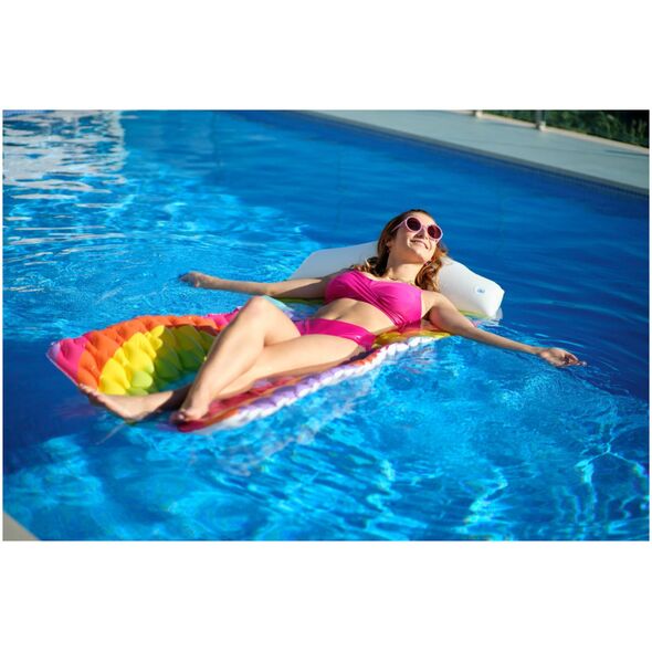 bestway Mata pływająca tęczowa 216x80cm B44107 47683