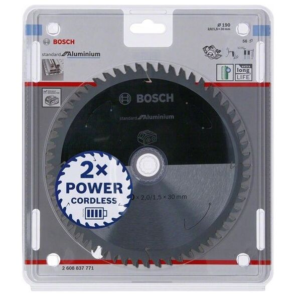 Bosch tarcza standardowa aluminiowa 190x30x56 (2608837771)