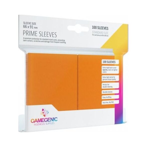 Gamegenic Gamegenic: Prime CCG Sleeves (66x91 mm) - Orange, 100 sztuk