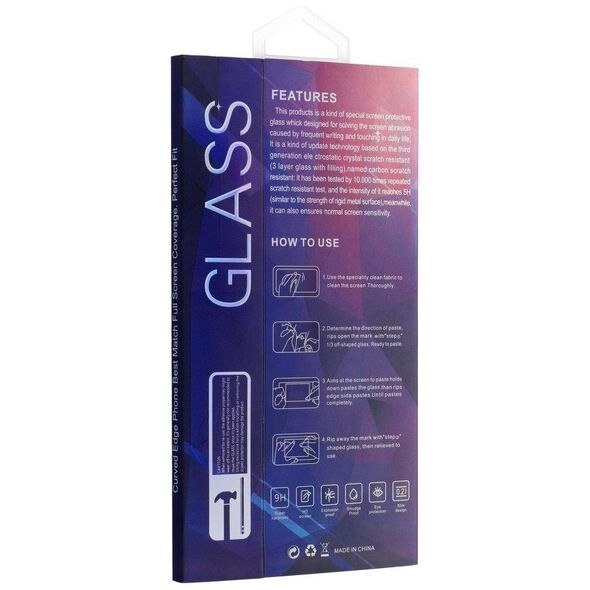 Partner Tele.com 5D Full Glue Tempered Glass - do Iphone 13 (MATTE) czarny