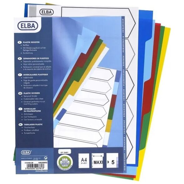 Elba binder Elba 100209052, Πολύχρωμο, Πολυπροπυλένιο (PP), A4 13799355 3045050227820