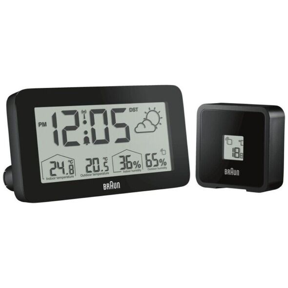 Μετεωρολογικός σταθμός Braun Braun BC 13 BP DCF Radio Weather Station μαύρο 13965879 4007218676047