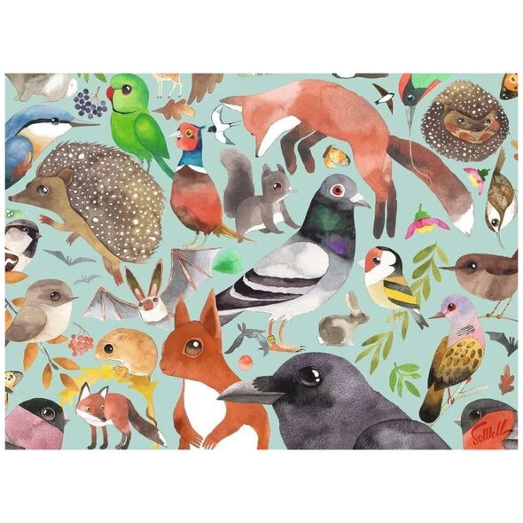 Ravensburger Puzzle 500 elementów Mieszkańcy ogrodów