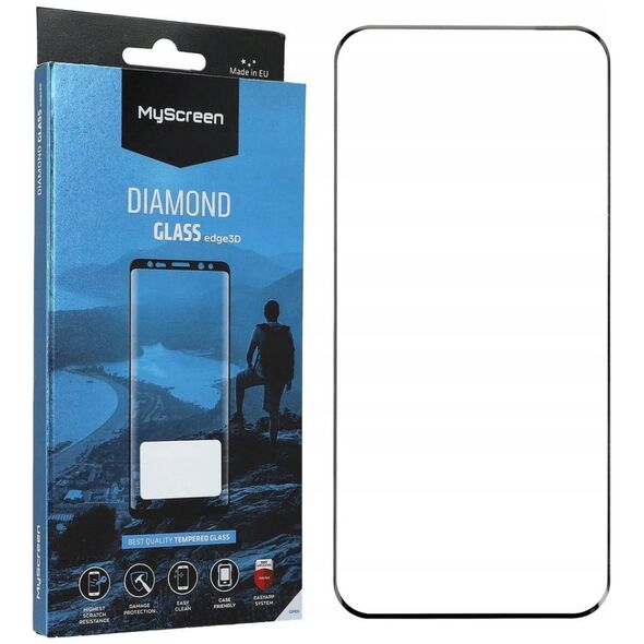 MS Diamond Glass Edge 3D Honor Magic7     Pro czarny/black szkło hartowane