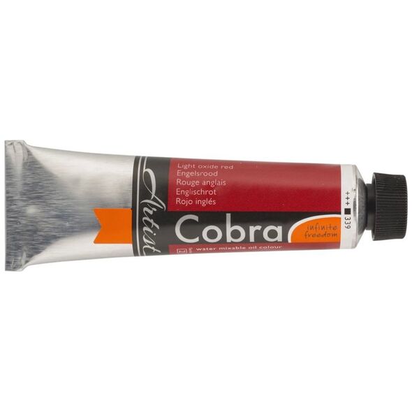 Cobra Cobra Artist Water-Mixable Oil Color Tube Light Oxide Red 339 13801222 8712079312299