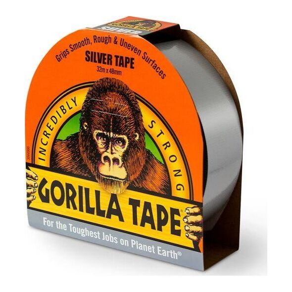 Gorilla Sports Gaffatape - 48mm - Sølv - 32 m. 13939537 5704947004347