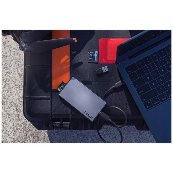 Lexar Lexar Professional Workflow USB 3.2 Gen2 Reader, UHS-I/UHS-II, υποστήριξη SD/MicroSD 14218802 843367136155