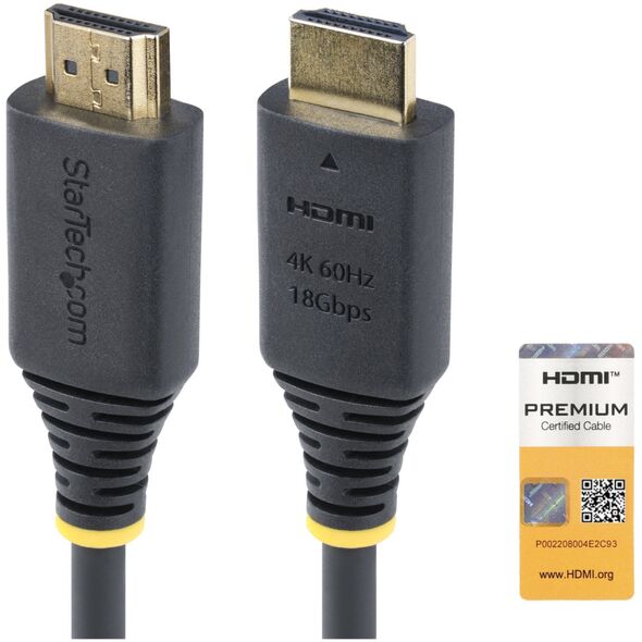 StarTech HDMI2-CABLE-4K60-3M kabel HDMI HDMI Typu A (Standard) Czarny