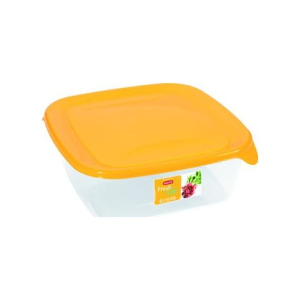 Curver KOMPLET POJEMNIKÓW FRESH&GO 3X0,8L ŻÓŁTY/TRANSPARENTNY 182218