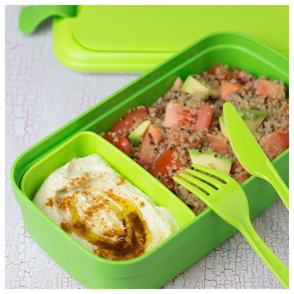 Curver Pojemnik ze sztućcami Lunch&Go zielony (224315)