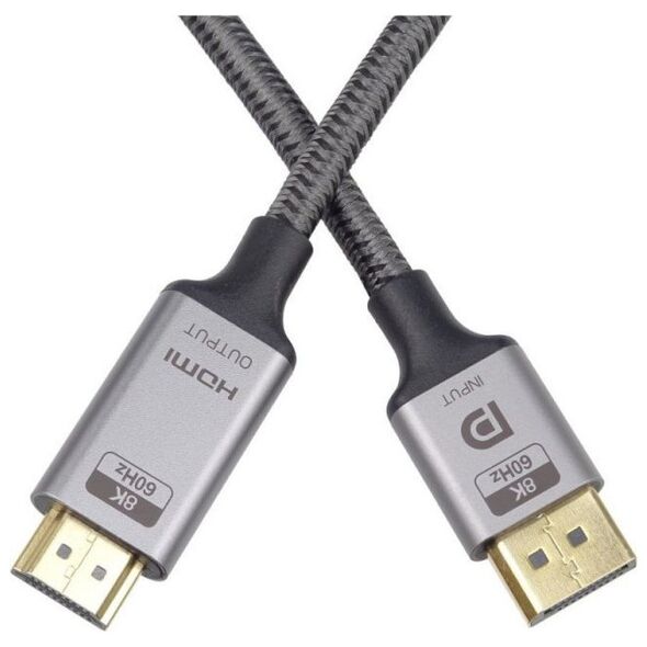 Καλώδιο PremiumCord Καλώδιο PremiumCord DisplayPort 1.4 σε HDMI2.1, pro 8K@60Hz,4K@144Hz, 2m 13217693 8592220023171