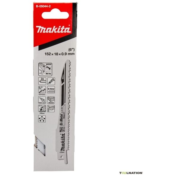 Makita MAKITA RECIMER SAW LADE BIM 152x0,9mm / 2 τεμ. ΞΥΛΟ, ΜΕΤΑΛΛΟ, PVC (ΓΡΗΓΟΡΟ) 13990166 88381559706