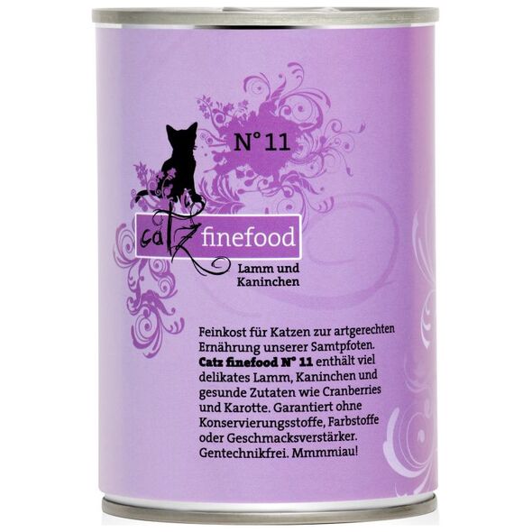 Catz Finefood N.11 Jagnięcina i Królik puszka 400g