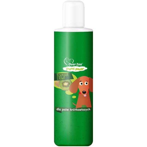 Over Zoo FRUTTI POWER - Szampon z kiwi DLA PSÓW KRÓTKOWŁOSYCH 200ml