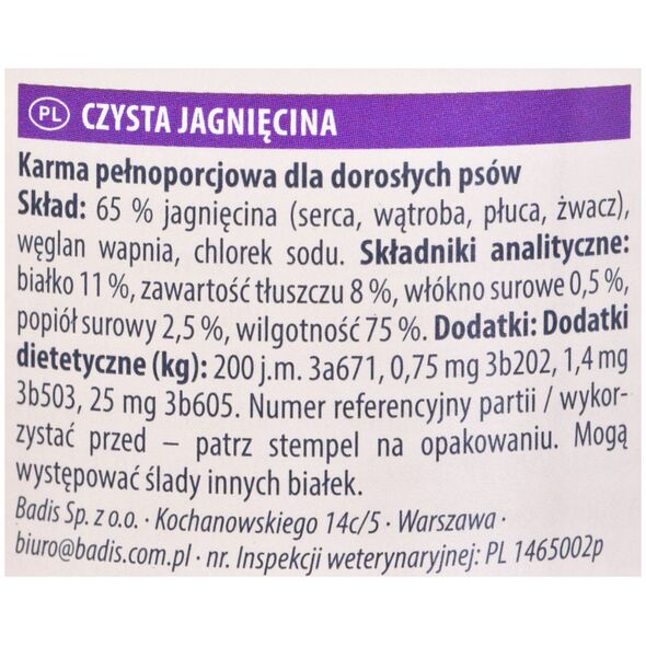 Animonda GranCarno Single Protein smak: jagnięcina - puszka 400 g