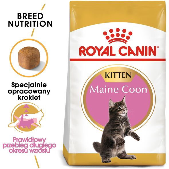 Royal Canin Maine Coon Kitten karma sucha dla kociąt, do 15 miesiąca, rasy maine coon 0.4kg