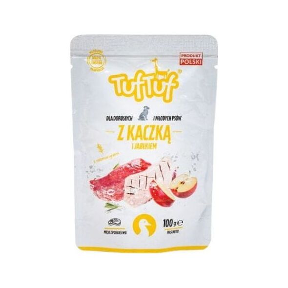 BULT TUF TUF Saszetka mielonki dla psa Kaczka z Jabłkiem 100g