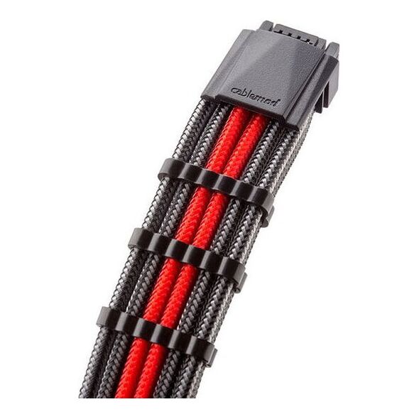 CableMod CableMod C-Series PRO ModMesh 12VHPWR to 3x PCI-e Cable for Corsair - 60cm, carbon/κόκκινο 13221527 694365692101
