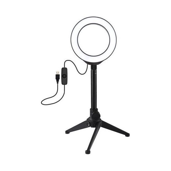 Puluz Ring φωτιστικό LED 12cm, με τρίποδο τραπεζάκι st 13274717 9990000940691