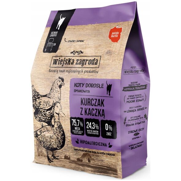 Wiejska Zagroda Kurczak z kaczką 400g