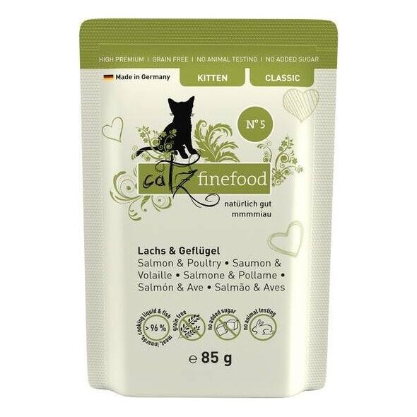 Catz Finefood Catz Finefood Karma Dla Kociąt Łosoś Drób 85g