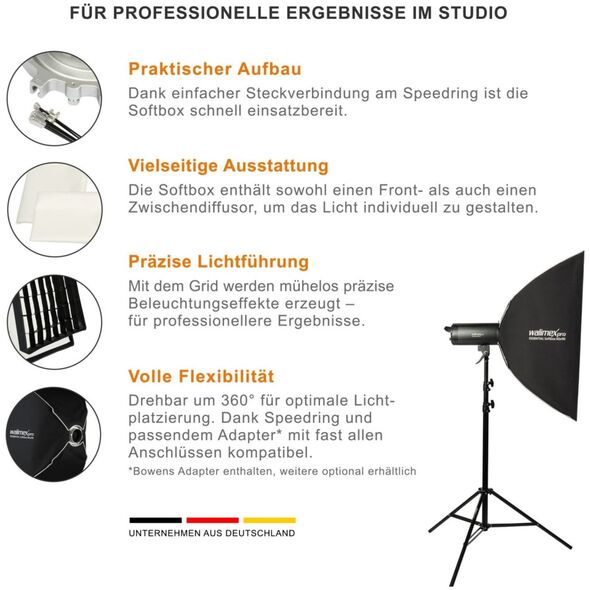 Walimex walimex pro Softbox Essential 60x90 13342359 4056929234244